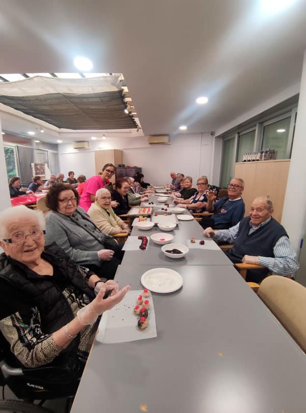 Degustación colectiva de los panellets elaborados