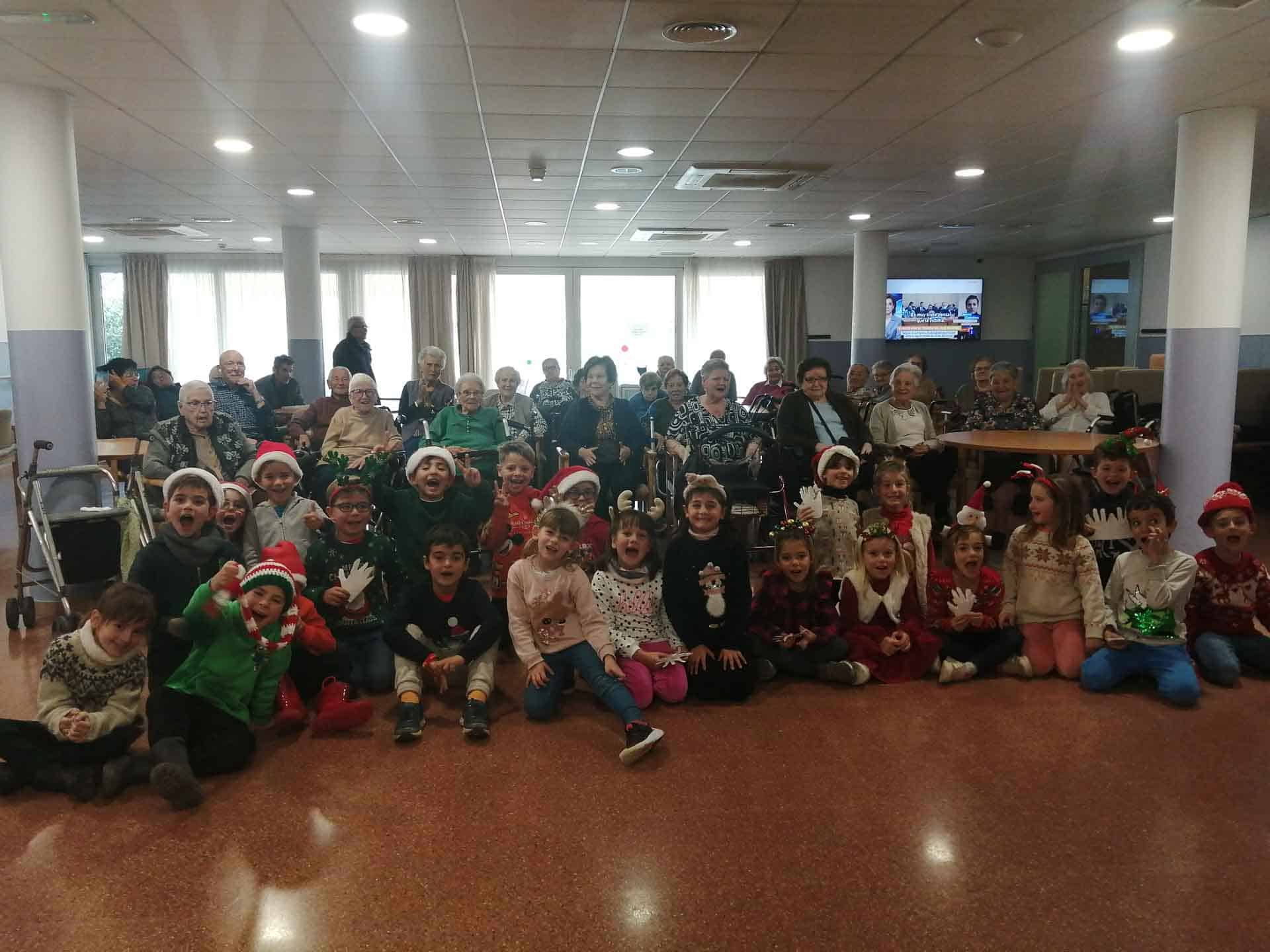 Foto de familia de otro de los colegios visitantes