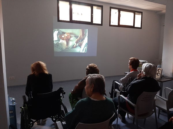 Sesión de peli romántica