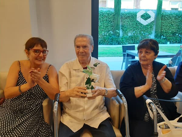 Muchos residentes reciben visitas el día de su cumpleaños