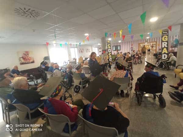 Imagen del comedor en la graduación 2025 en Torrejón-Edalia
