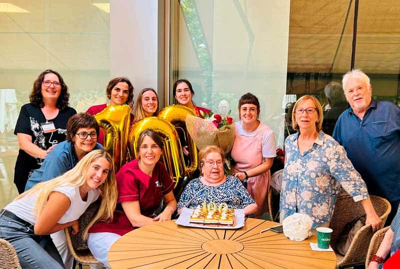 Imagen del cumpleaños número 100 de Antonia Gutes