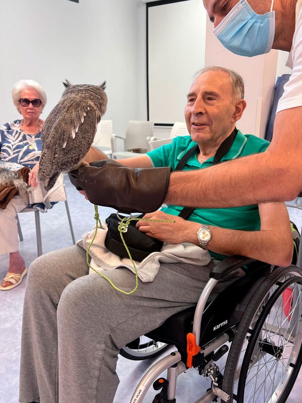 Nueva sesión de terapia con animales