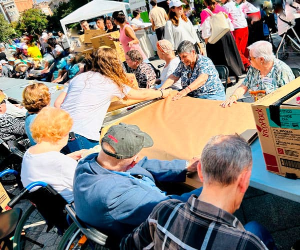 Los residentes participaron en diferentes juegos comunitarios