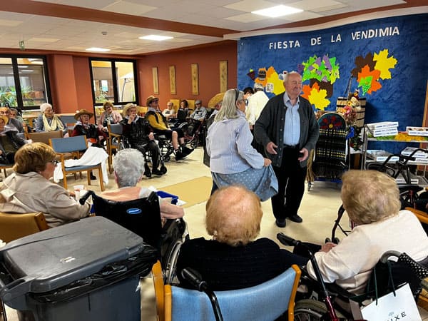 Imagen del comedor durante la vendimia