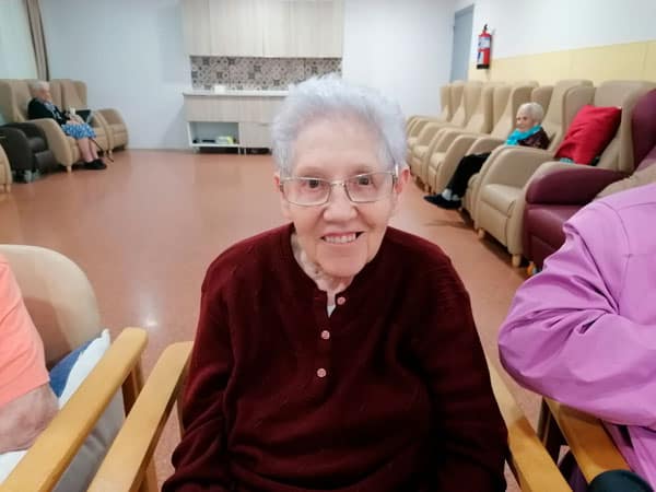 Una residente cumple años