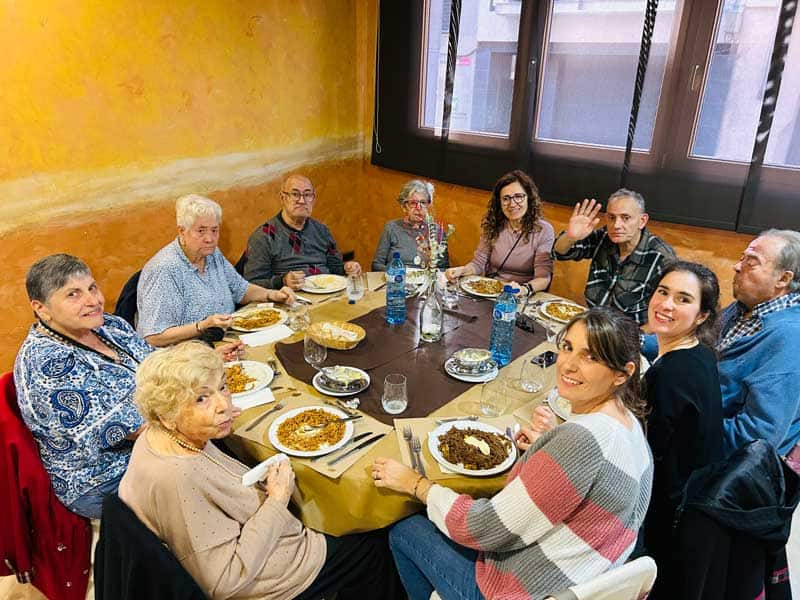 Comida conjunta durante la excursión