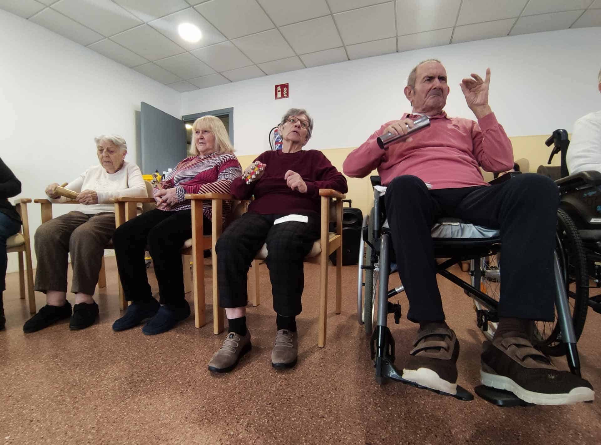 más residentes durante la celebración del tió