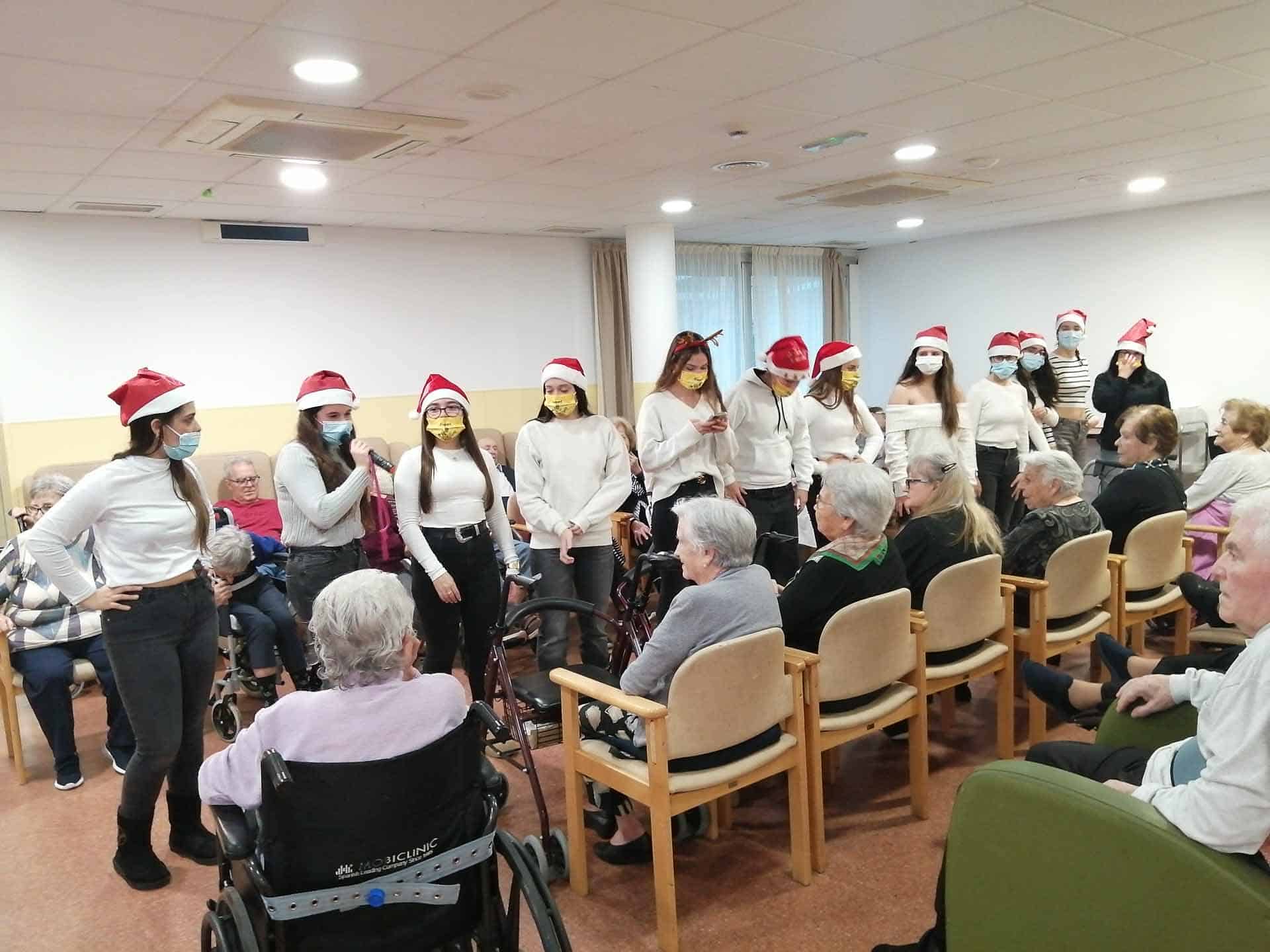 Alumnos del colegio Camps Blancs