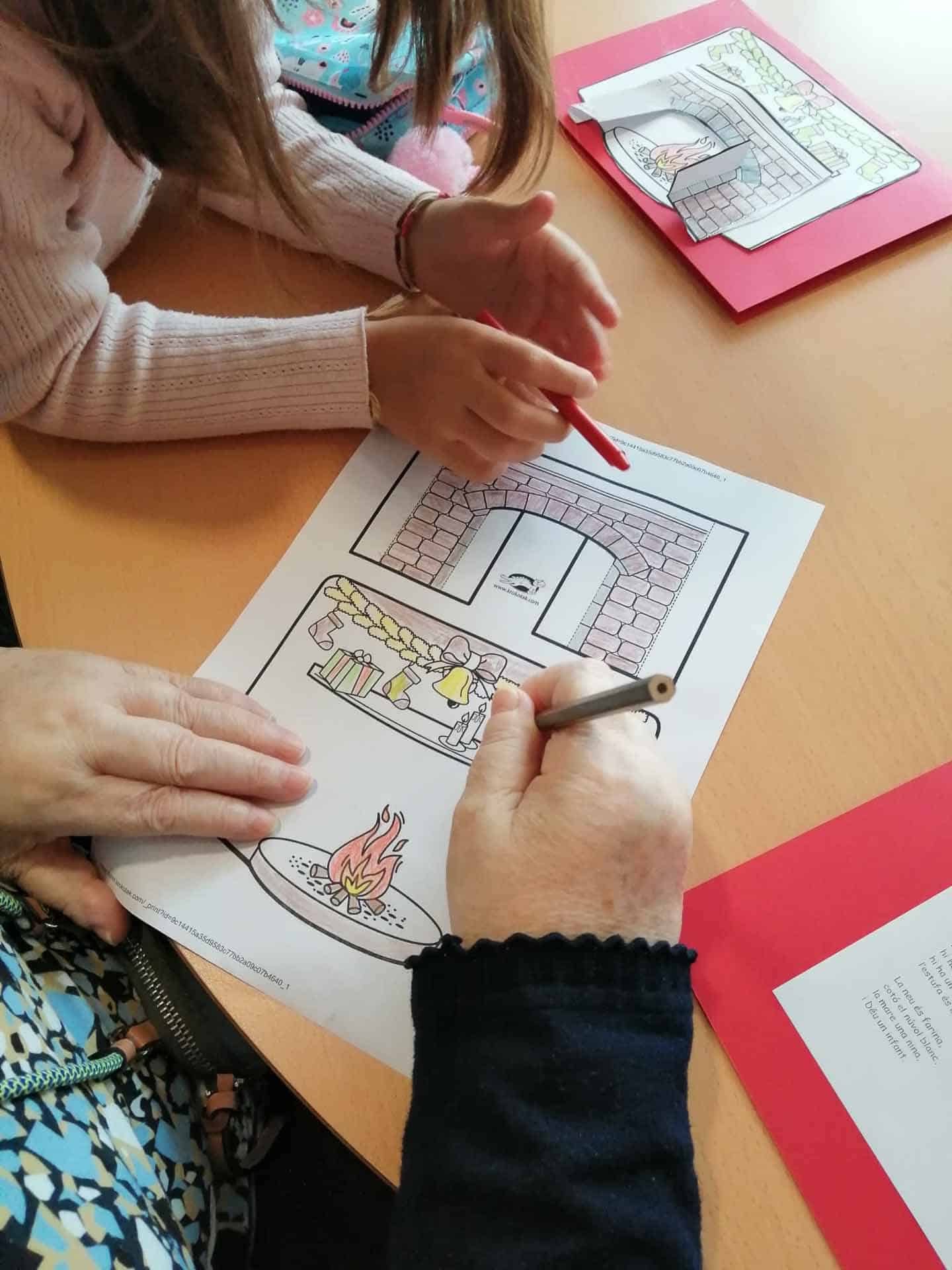 Los residentes dibujaron y pintaron mucho durante las navidades