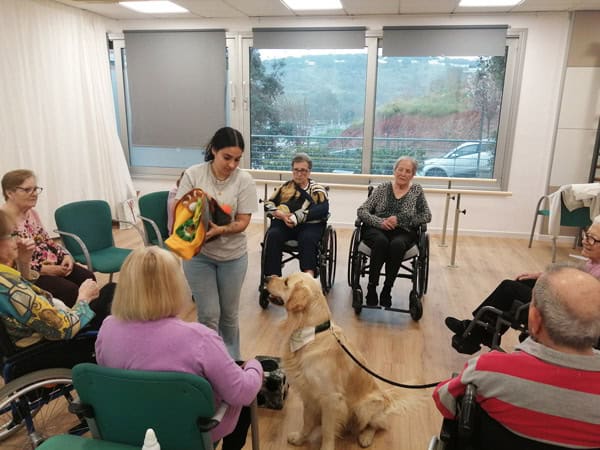 MGS Seniors participando en actividades con residentes en Benviure, disfrutando de una primavera lle.