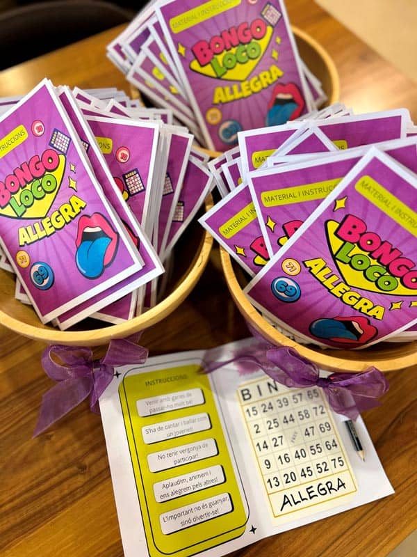 Todo el atrezzo que se preparó para el día