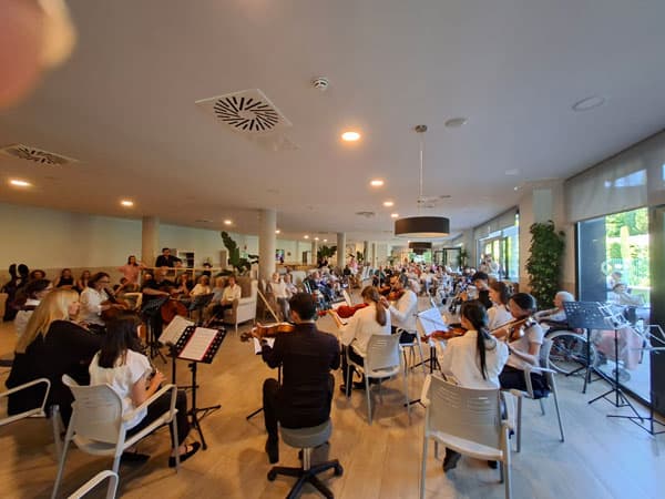 Todos estuvieron muy atentos durante el concierto de la flauta mágica