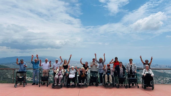 Imagen de grupo en el mirador