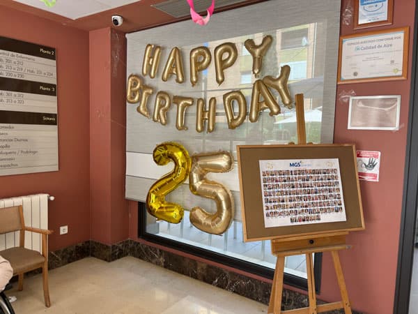Imagen de globos del aniversario